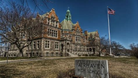 Fairhaven High School in Fairhaven, Massachusetts was constructed in 1905, and was added to… in ...