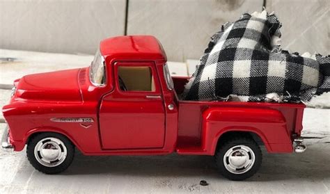 Vintage Red Pickup Truck Red Truck Decor Red Metal | Etsy