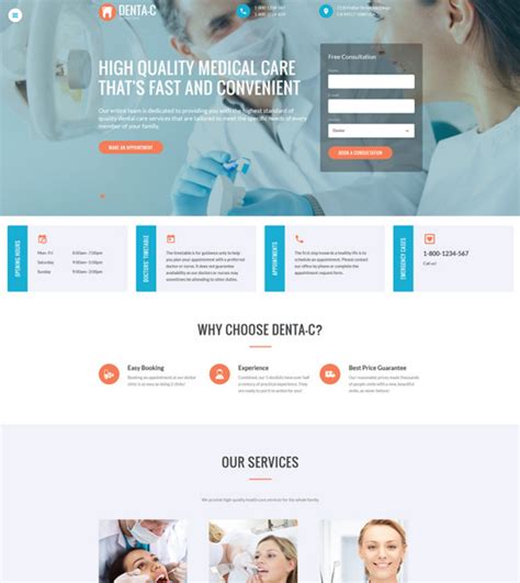 9 of the Best Bootstrap Website Templates for Dentists & Dental Clinics