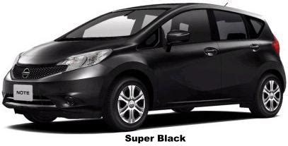 New Nissan Note Body color photo, Exterior colour picture, colors image