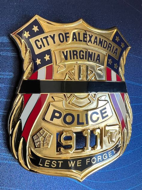 City of Alexandria Virginia POLICE BADGE Issued to - Etsy