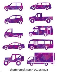 Purple Silhouette Car Stock Vector (Royalty Free) 307267808 | Shutterstock