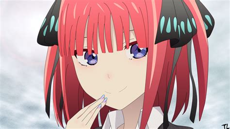 Nino Nakano HD, Gotoubun no Hanayome, Nino Nakano, Blue Eyes, Pink Hair, Short Hair, Fuutarou ...