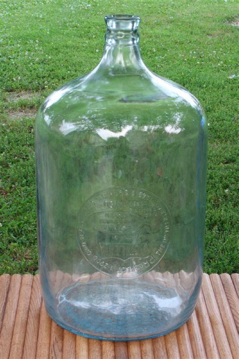 Vintage Distillata 5 Gallon Glass Jumbo Water Jug USA Heavy Crackle Bottom LQQK | Glass, Water ...