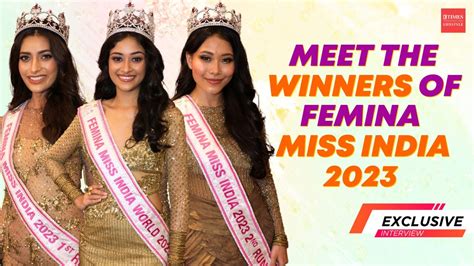 Meet The Winners of Femina Miss India 2023 | Nandini Gupta, Shreya Poonja, Thounaojam Strela ...