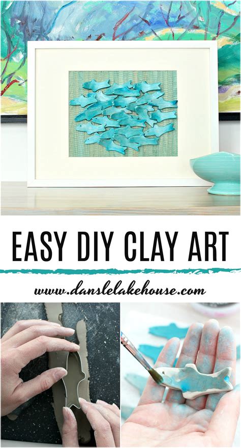 DIY Clay Art | Air Dry Clay Craft Project: Sculptural Fish | Dans le Lakehouse