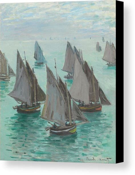 Fishing Boats Calm Sea Canvas Print / Canvas Art by Claude Monet ...