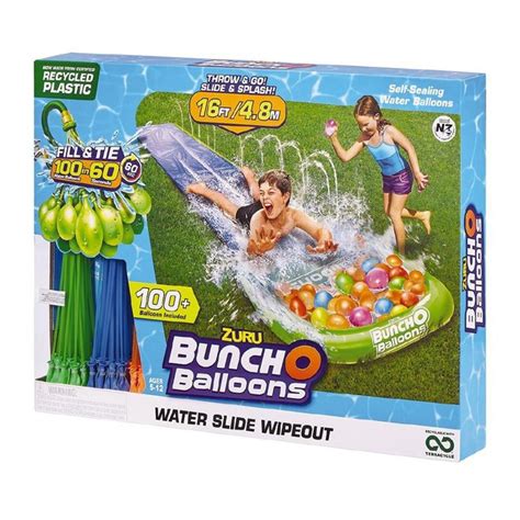 Zuru BUNCH O BALLOONS-Water Slide Small 1 Lane + 3 Bunches | Zuru Online | TheMarket New Zealand