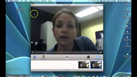 Using the Photobooth webcam software (Mac) - YouTube