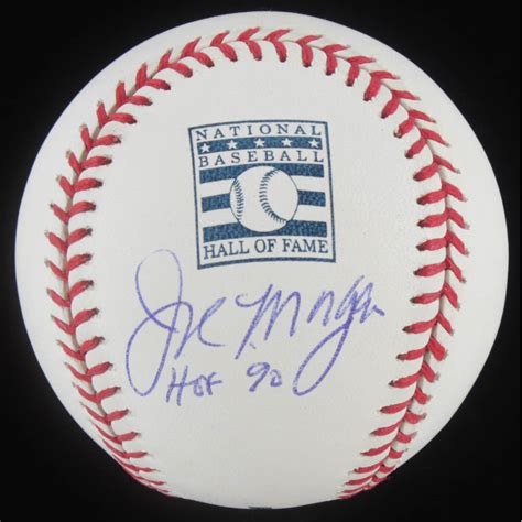 Joe Morgan Signed OML Hall of Fame Baseball Inscribed "HOF '90" (PSA ...