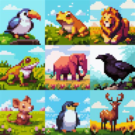 Tiny pixel art animals! : r/StableDiffusion