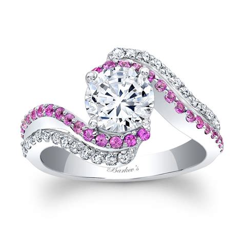 Barkev's Pink Sapphire Engagement Ring 7912LPSW