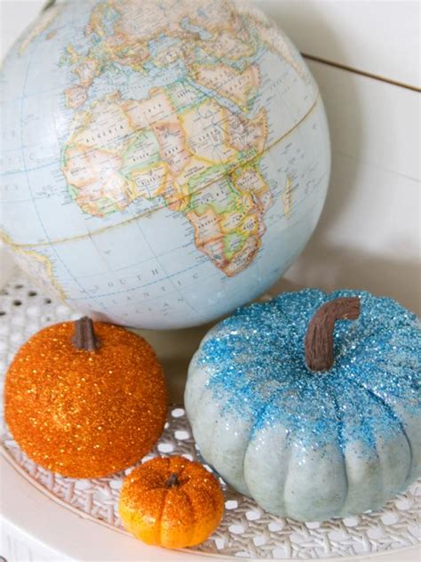 How to Make Glittered Pumpkins | HGTV