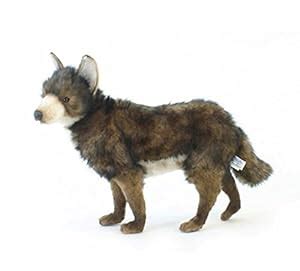 Amazon.com: Hansa Adult Coyote Stuffed Plush Animal, Standing: Toys & Games