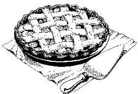 Cherry Pie Clipart Black And White Heart