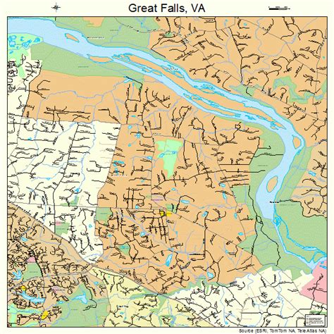 Great Falls Virginia Street Map 5132496