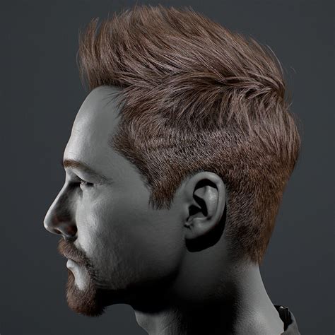 ArtStation - Male short hairstyles 01