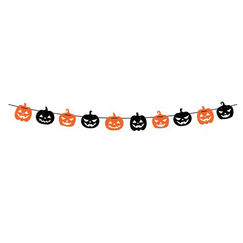 Halloween Pumpkin garland design 9585463 PNG