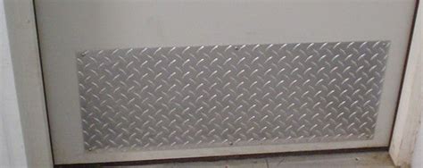 Door Kick Plate - Diamond Plate Aluminum | GarageTeam