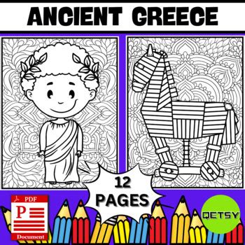 Ancient Greek Coloring Pages