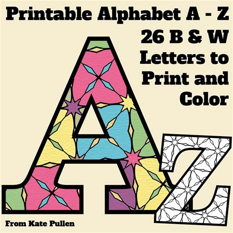 Alphabet Block Letter Coloring Pages