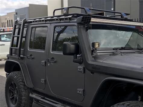 PS4X4 Jeep Wrangler JK 4 Door Roof Rack Steel Flat Cage Roof top tent ...