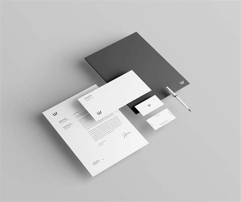 Stationery Branding & Identity Mockup - PSD