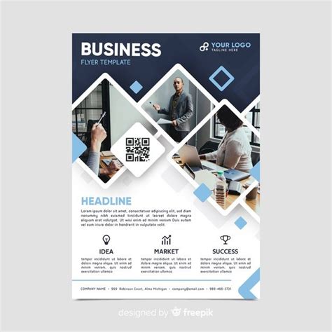 Free Vector | Mosaic business flyer template | Business flyer templates ...