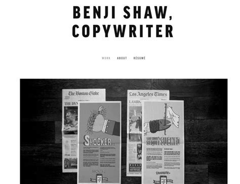 Copywriter Portfolio Examples: 9 Best Examples and Where to Start - Weblium Blog