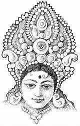 Diwali Coloring Pages Lakshmi Maa  sketch template
