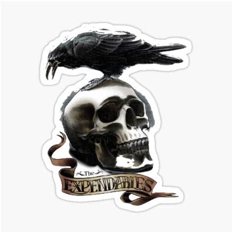 "Expendables logo" Sticker for Sale by ProfHarshman | Redbubble