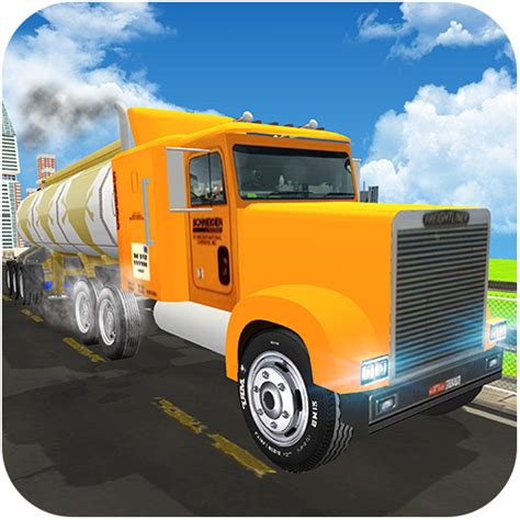 Fuel Transport Oil Tanker: City Cargo Truck Driver