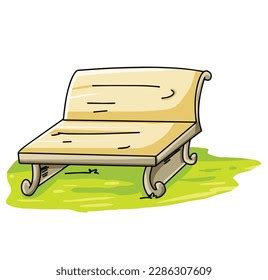 Cute Cartoon Bench Clipart Page Kids Stock Vector (Royalty Free) 2286307609 | Shutterstock