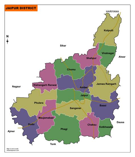 Jaipur District Map Download - Infoandopinion