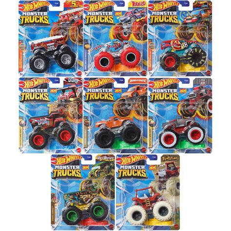 Hot Wheels Monster Trucks 1:64 Scale Vehicle 2024 Mix 6 Case of 8