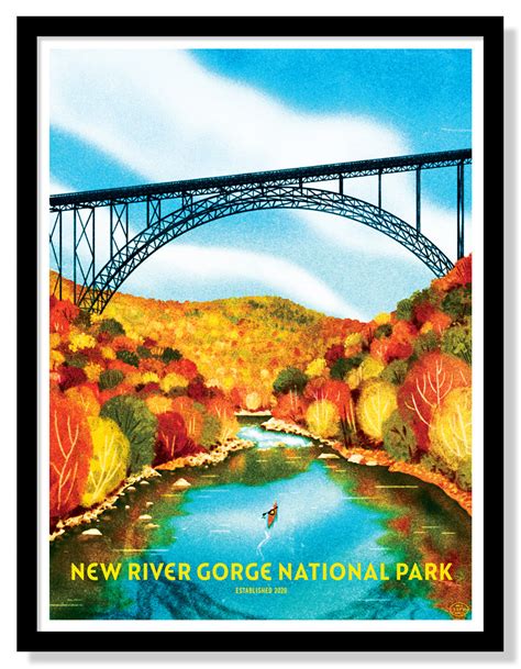 New River Gorge National Park Poster – Fifty-Nine Parks