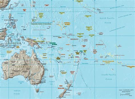 Map of the Pacific