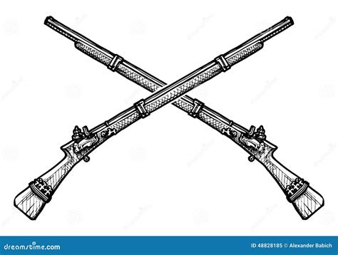 Old Musket Stock Vector - Image: 48828185