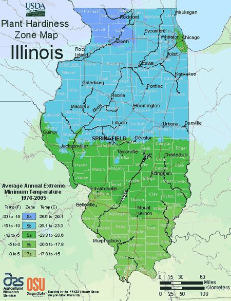 Illinois Growing Zones Map