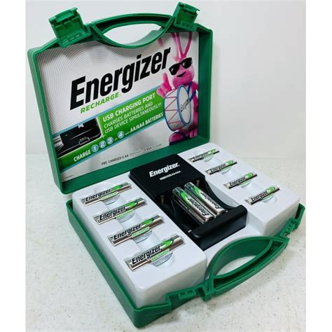 Energizer Rechargeable Batteries Kit With USB Charger 6 AA & 4 AAA ...