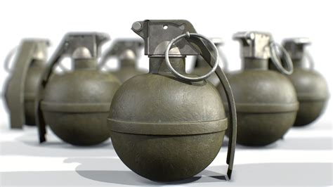 American Frag hand grenade M67 3D model | CGTrader