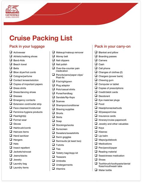 The Ultimate Cruise Packing Checklist (Easy to Print)