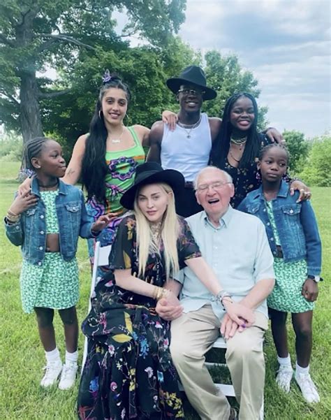 See a Rare Photo of Madonna's Kids With Her 90-Year-Old Dad