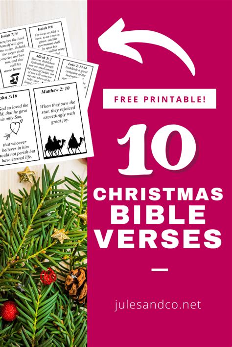 10 Beautiful Printable Christmas Bible Verses for Kids - Jules & Co