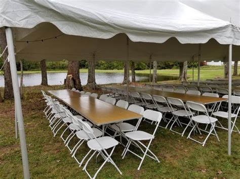 Table & Chair Package for 20 x 40 Tent Rentals & Event Services ...