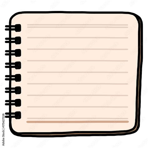 small notebook / cartoon vector and illustration, hand drawn style ...