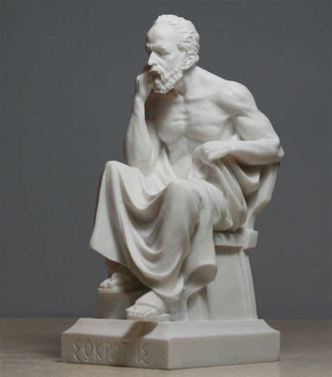 Buy Greek Philosopher Socrates Alabaster Statue Sculpture Athens Academy 6.7 inches Online at ...