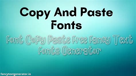 Copy And Paste Fonts - A cute fonts copy and paste with 200+ unique ...