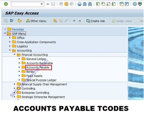 SAP Accounts Payable tcodes - FI-AP module transaction codes