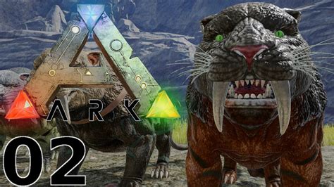 ARK: Survival Evolved Gameplay - Sabertooth Taming +? - S3E02 | Let's ...